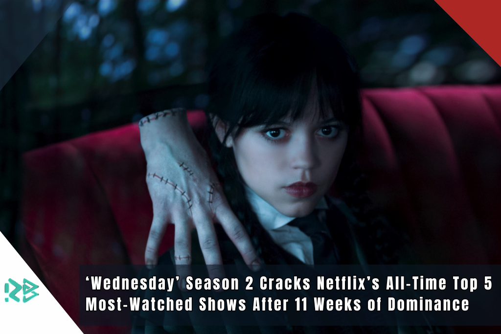 ‘Wednesday’ Season 2 Cracks Netflix’s All-Time Top 5 Most-Watched Shows After 11 Weeks of Dominance ‘Wednesday’ Season 2 Cracks Netflix’s All-Time Top 5 Most-Watched Shows After 11 Weeks of Dominance